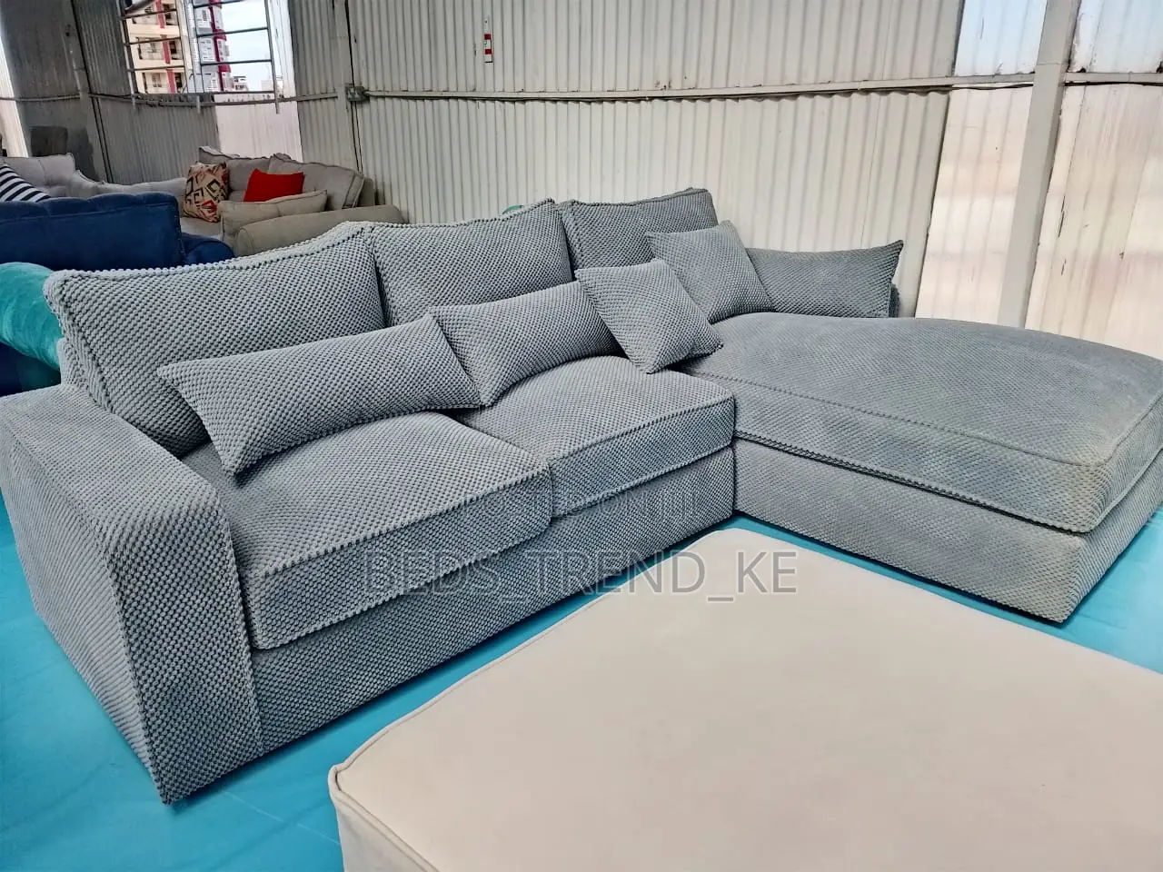 Executive Cozy 6 Seater L Seat Sofa