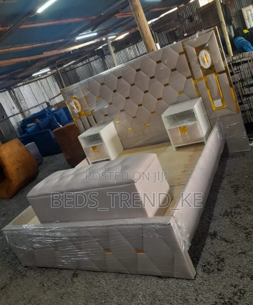 Modern Dreamy Extended 6 by 6 Ft Bed With Side Drawers