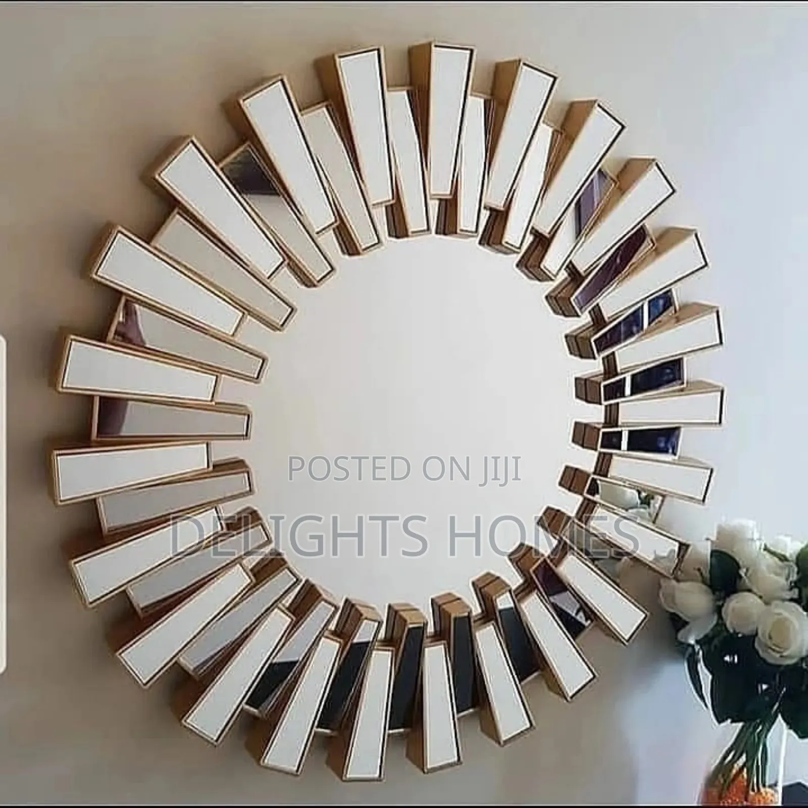Sunburst Luxury Wall Decor Mirror-Tt