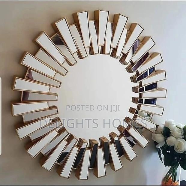 Sunburst Luxury Wall Decor Mirror-Tt