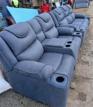 Designer-Inspired 5 Seater Semi Recliner Sofa