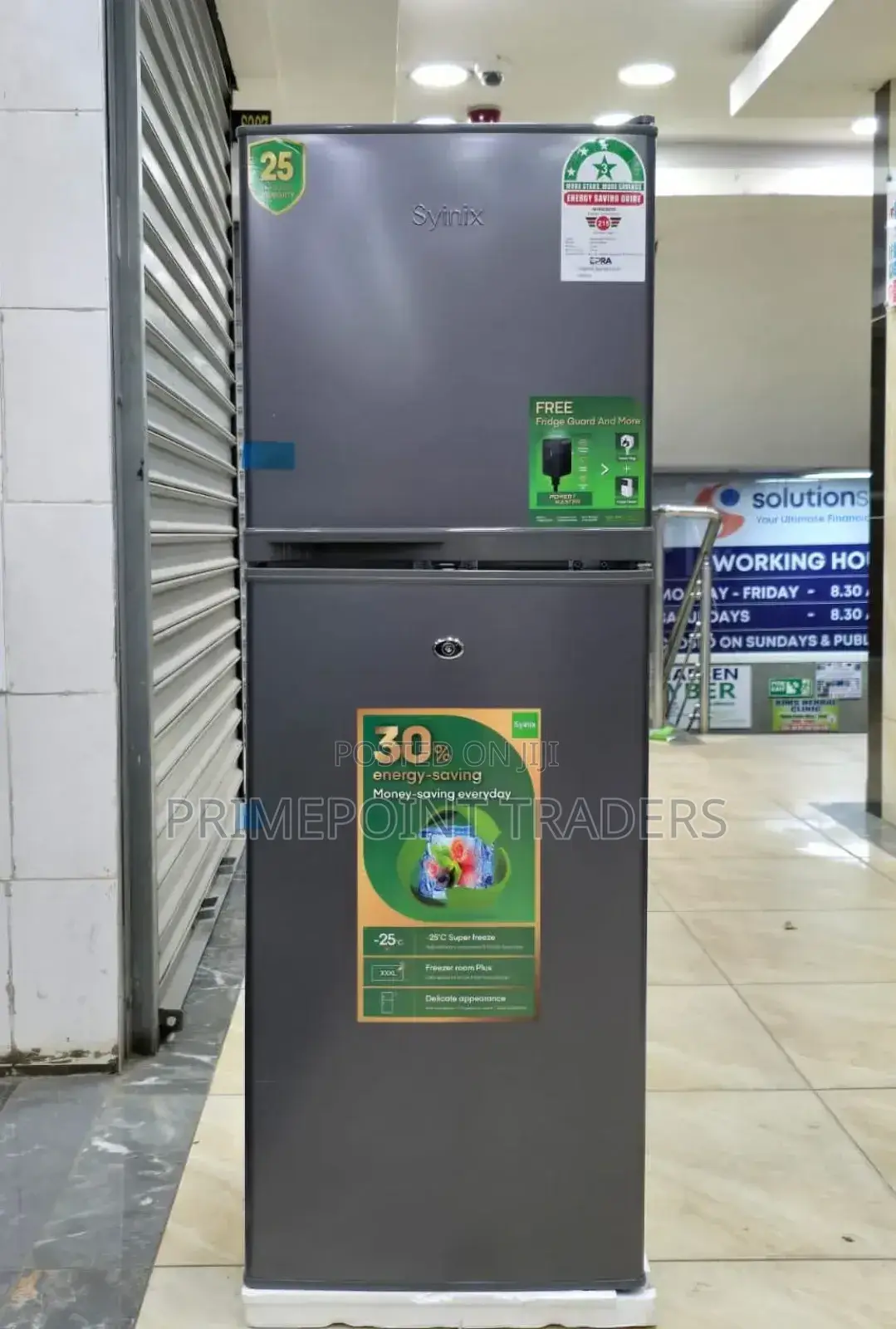 Syinix Double Door 138l 
Refrigerator
