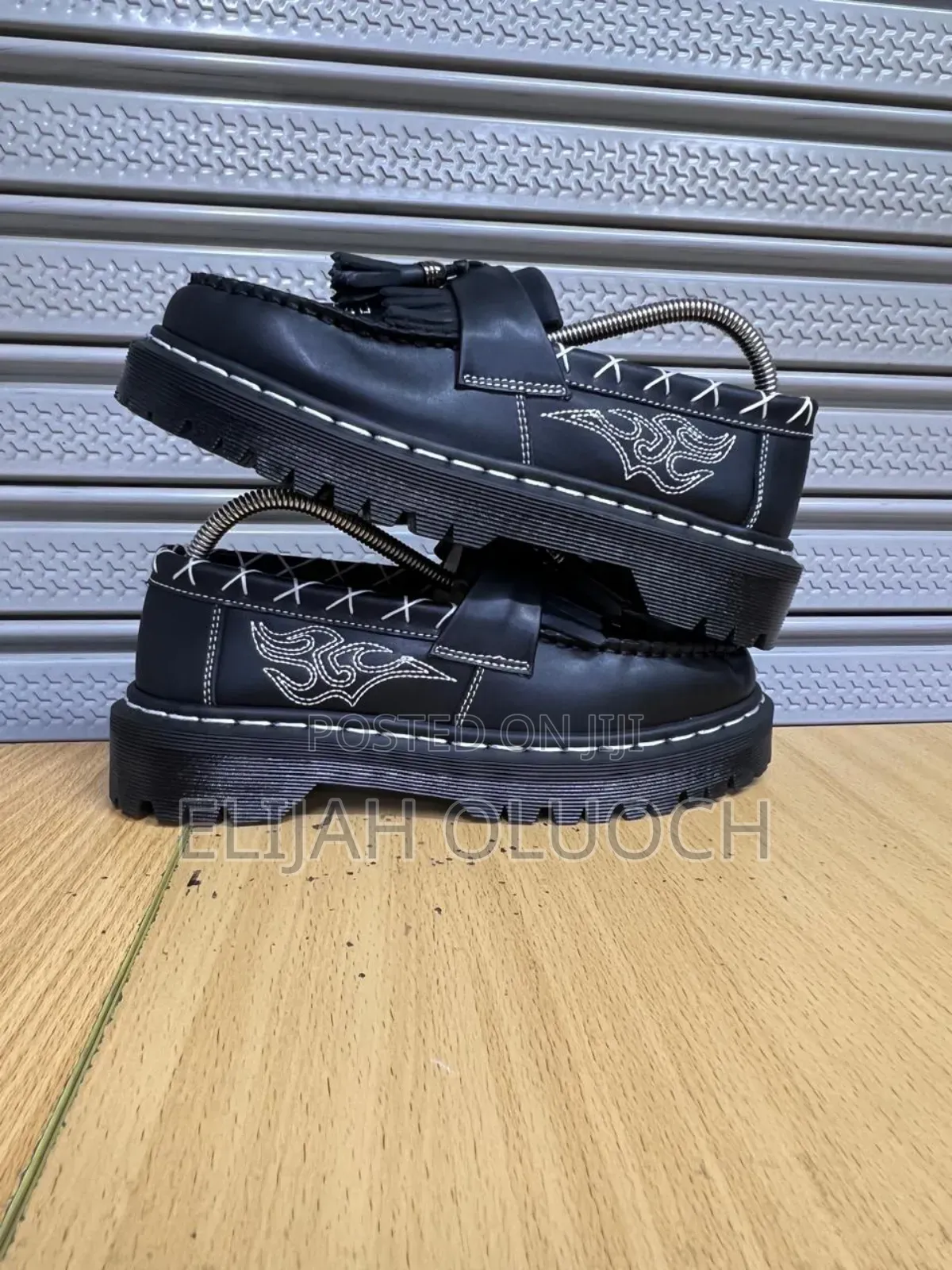 Dr.Martens Adrian Contrast Stitch Leather Tassel Loafer