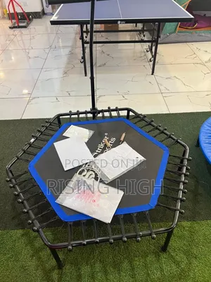 Mini Fitness Trampoline With Stability Bar