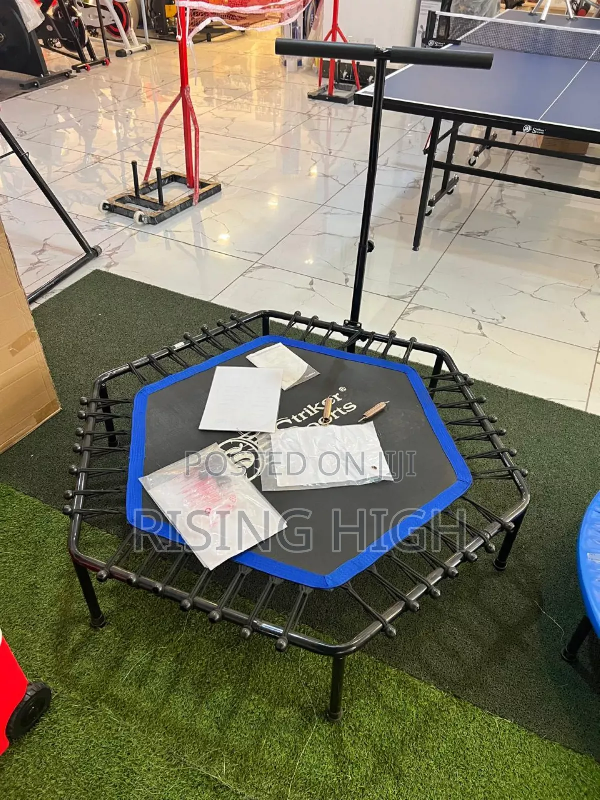 Mini Trampoline With Handle for Workouts