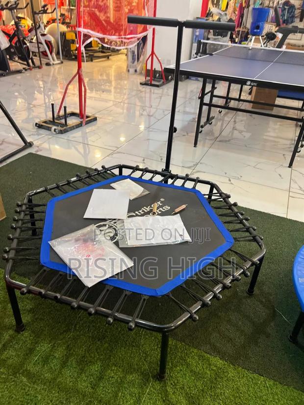 Silent Bounce Mini Trampoline With Stand - main view