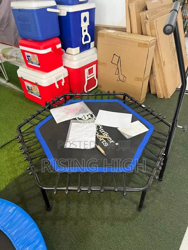 Workout Trampoline With Foldable Legs - main view