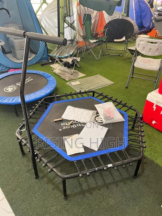 Mini Trampoline With Adjustable Handlebar - main view