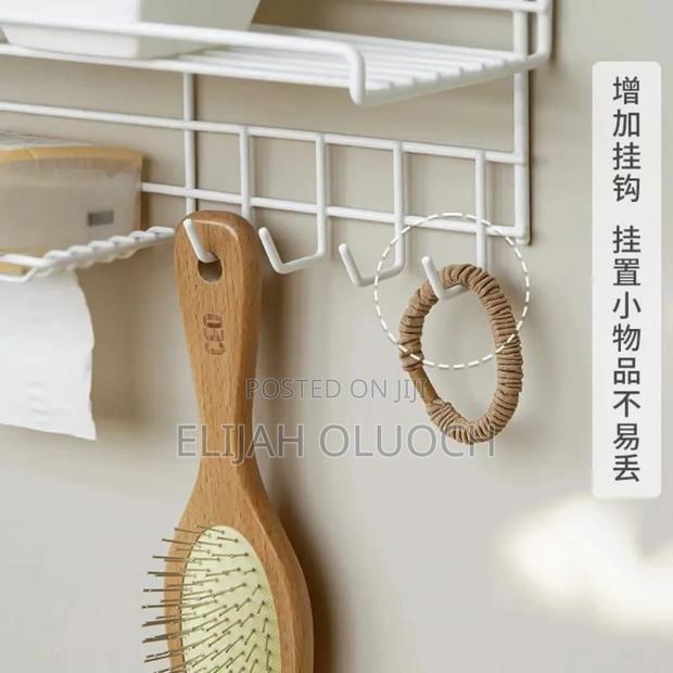 Heavy Duty Rectangular Self-Adhesive Bathroom Rack - thumbnail 2