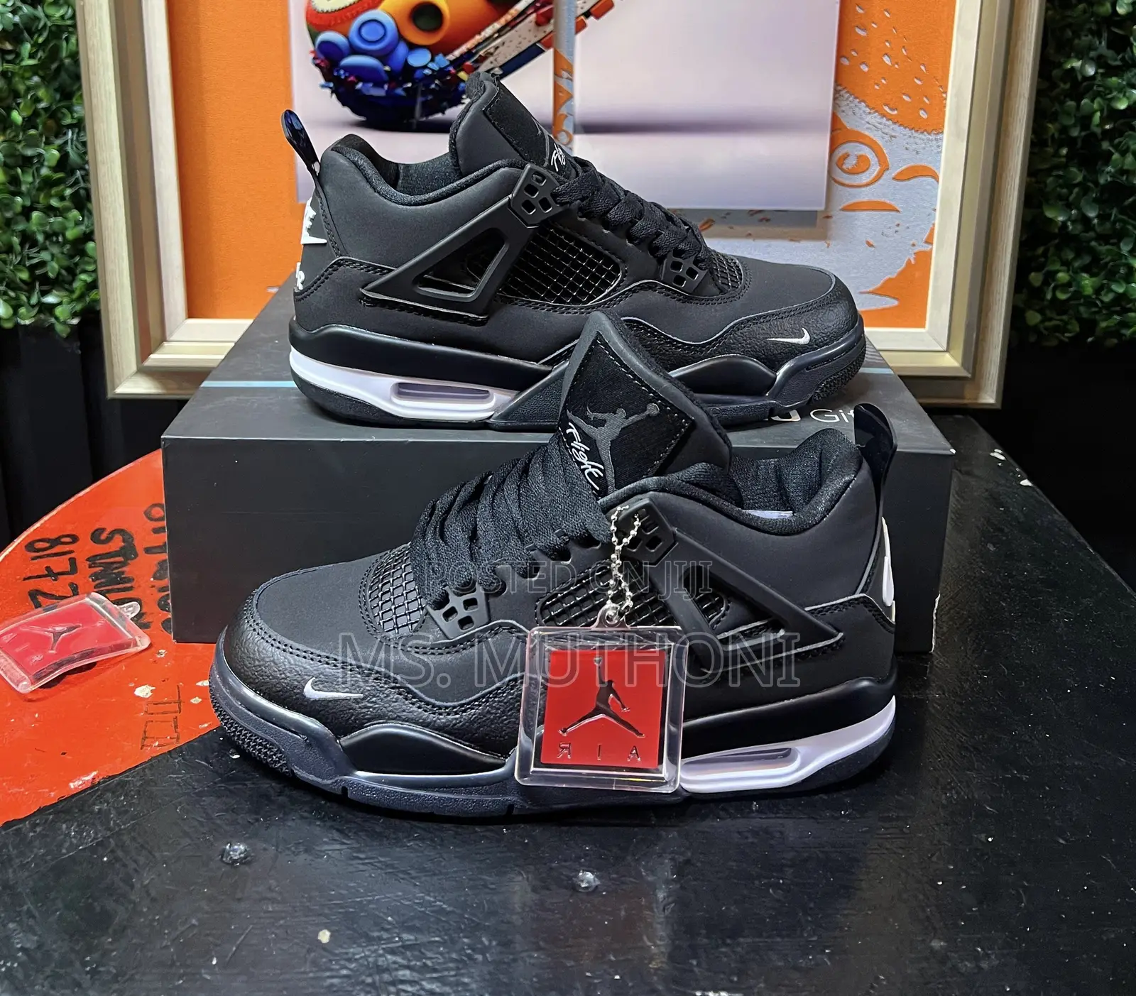 High Quality Black / Green Bike” Jordan 4 “ Sizes:39-44