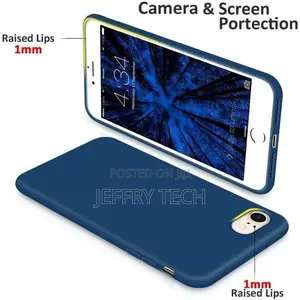 Na Premium Navy Silicone Rubber Case for iPhone Se 2020