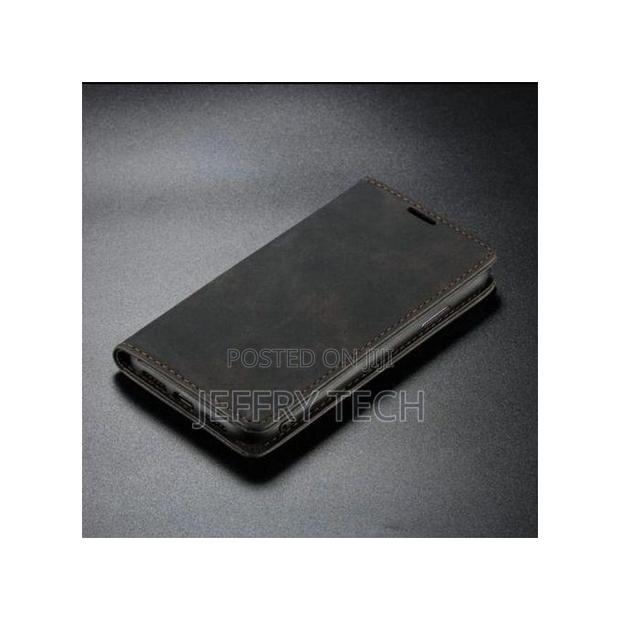 Wallet Black Retr Leather Flip Cover Case for Tecno Spark 10 - main view