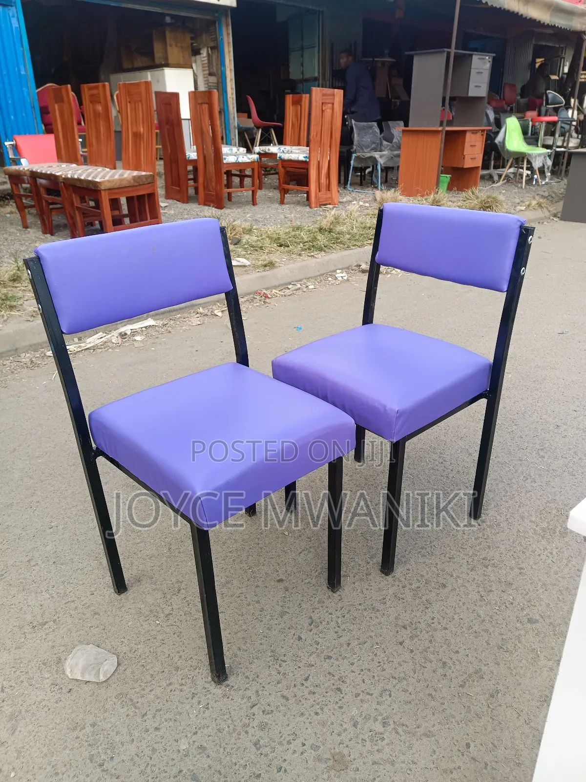 Purple Salon Chairs or Caterina Chairs 