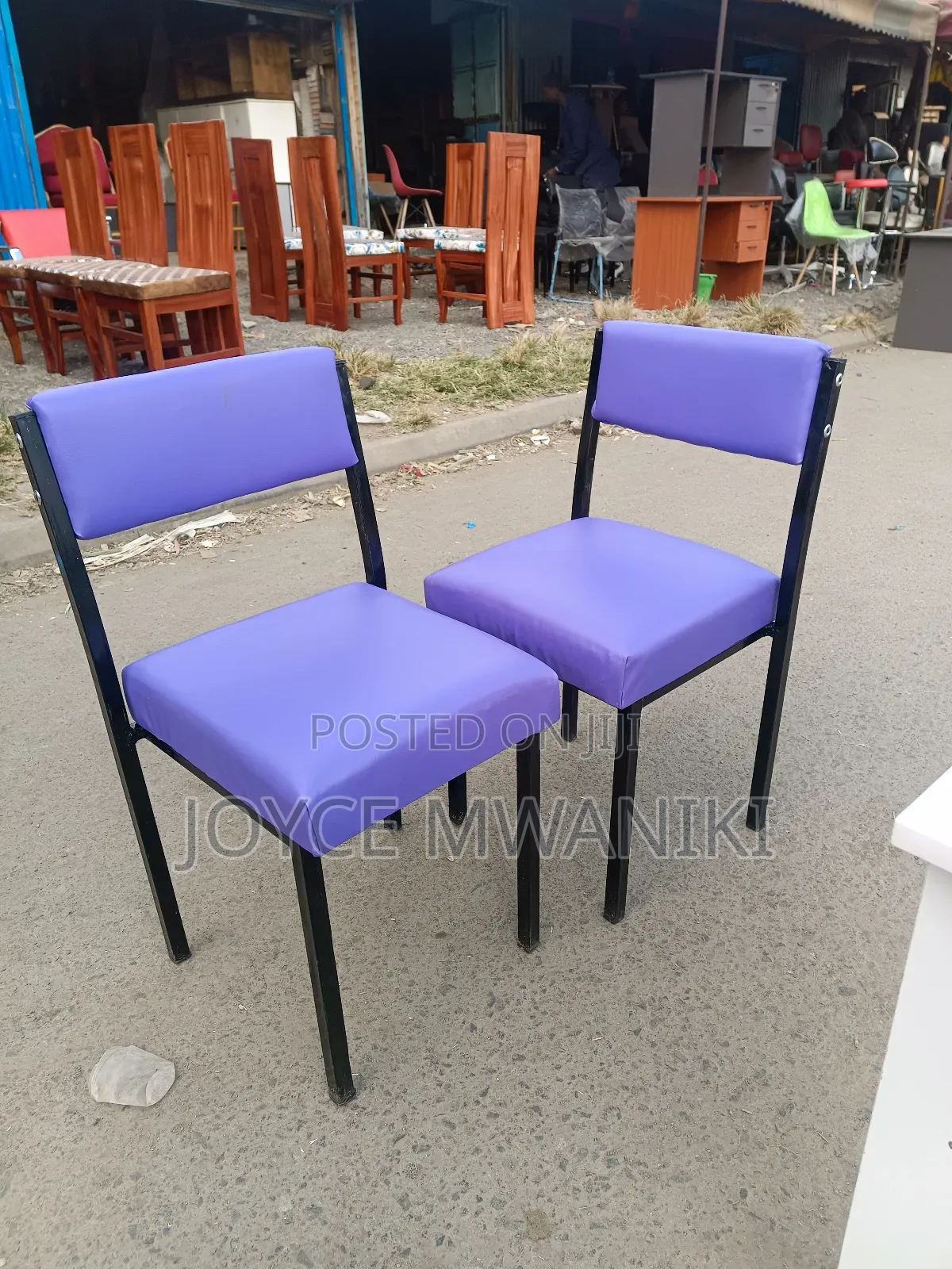Purple Salon Chairs or Caterina Chairs 
