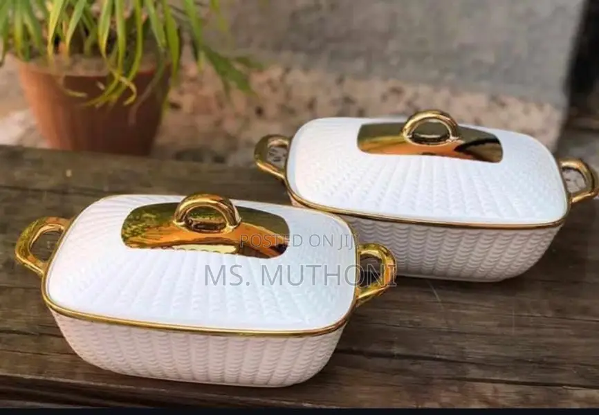 2pcs Ceramic Serving Dishes / Casserole