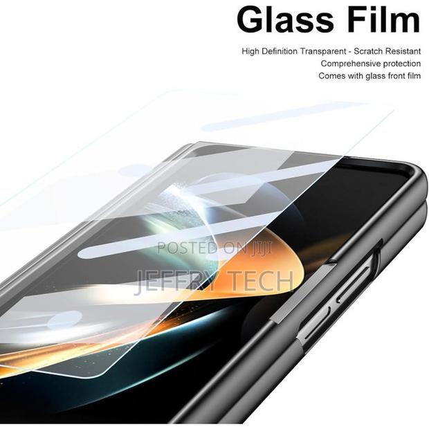Leather Case for Samsung Galaxy Fold 4 With S Pen Slot Hinge - thumbnail 3