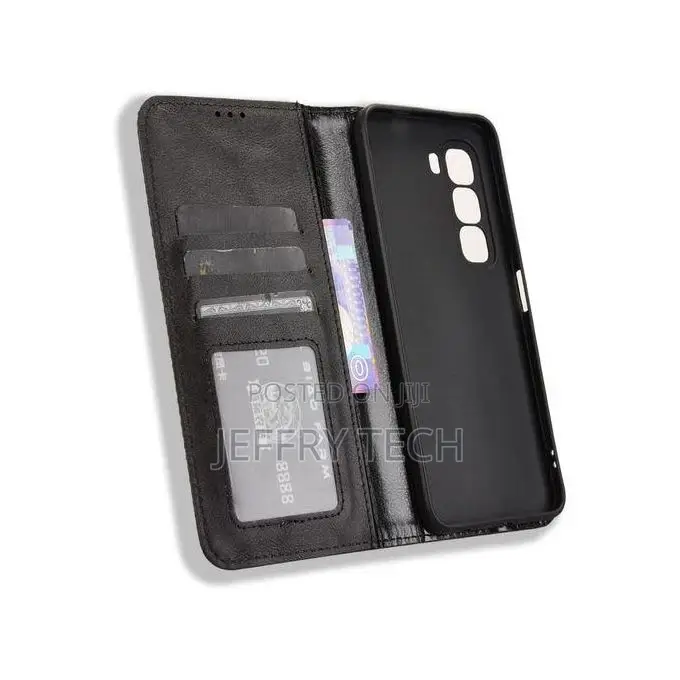 Leather Flip Cover Case for Infinix Hot 50 Pro+ (Iiohijihoio