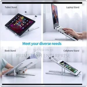 Foldable Adjustable Metallic Laptop Stand