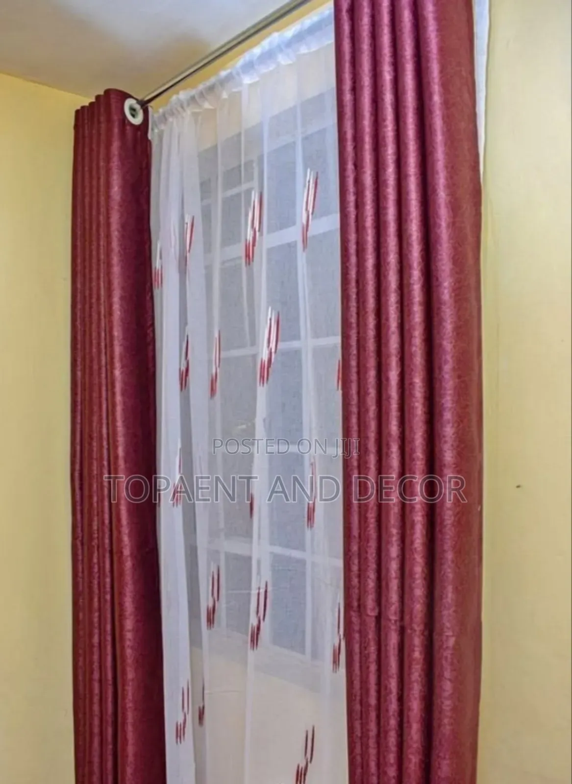 Day and Night Gunia Curtain Set for Dual Function