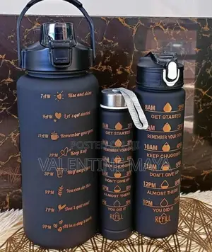 3pcs Motivational Water Bottle