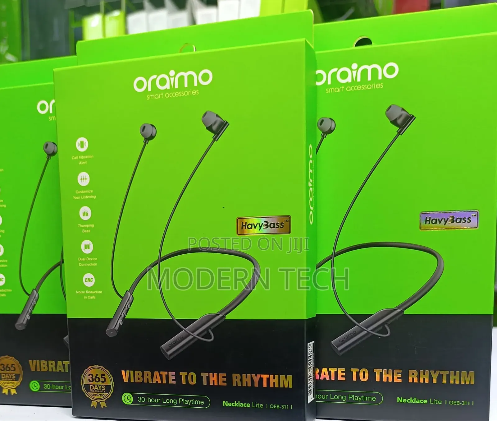 Oraimo Necklace Lite Call Vibration Wireless Headphones