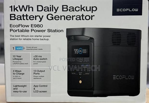 Eco Flow E980 Portable Power Station // Pps// Portable