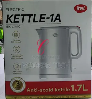 Itel Kettle-1a Iek-Jx002 2000w 1.7l Anti-Scald Kettle
