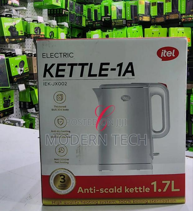 Itel Kettle-1a 2000w 1.7l Anti-Scald Electric Kettle