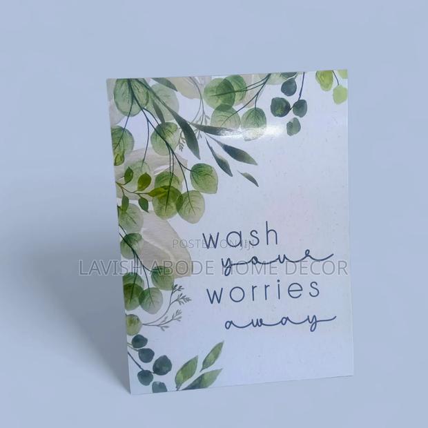 Wash Your Worries Away Washroom/Toilet Wall Hanging Decor
