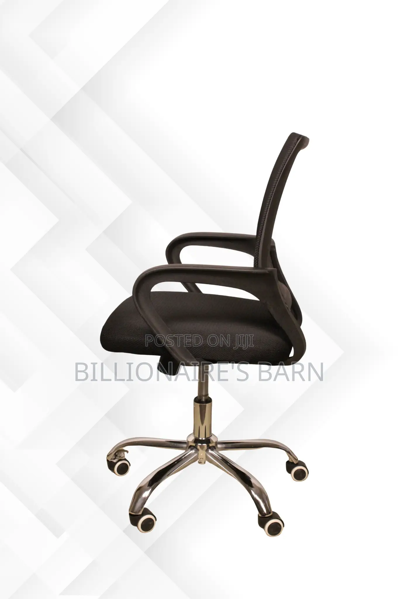 Office Chair; Captain Swivel Secretarial Mesh Black