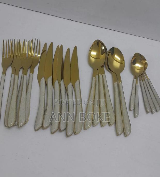 *24pcs Luxury Cutlery Gold Set Stainless Now Available