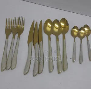 *24pcs Luxury Cutlery Gold Set Stainless Now Available 