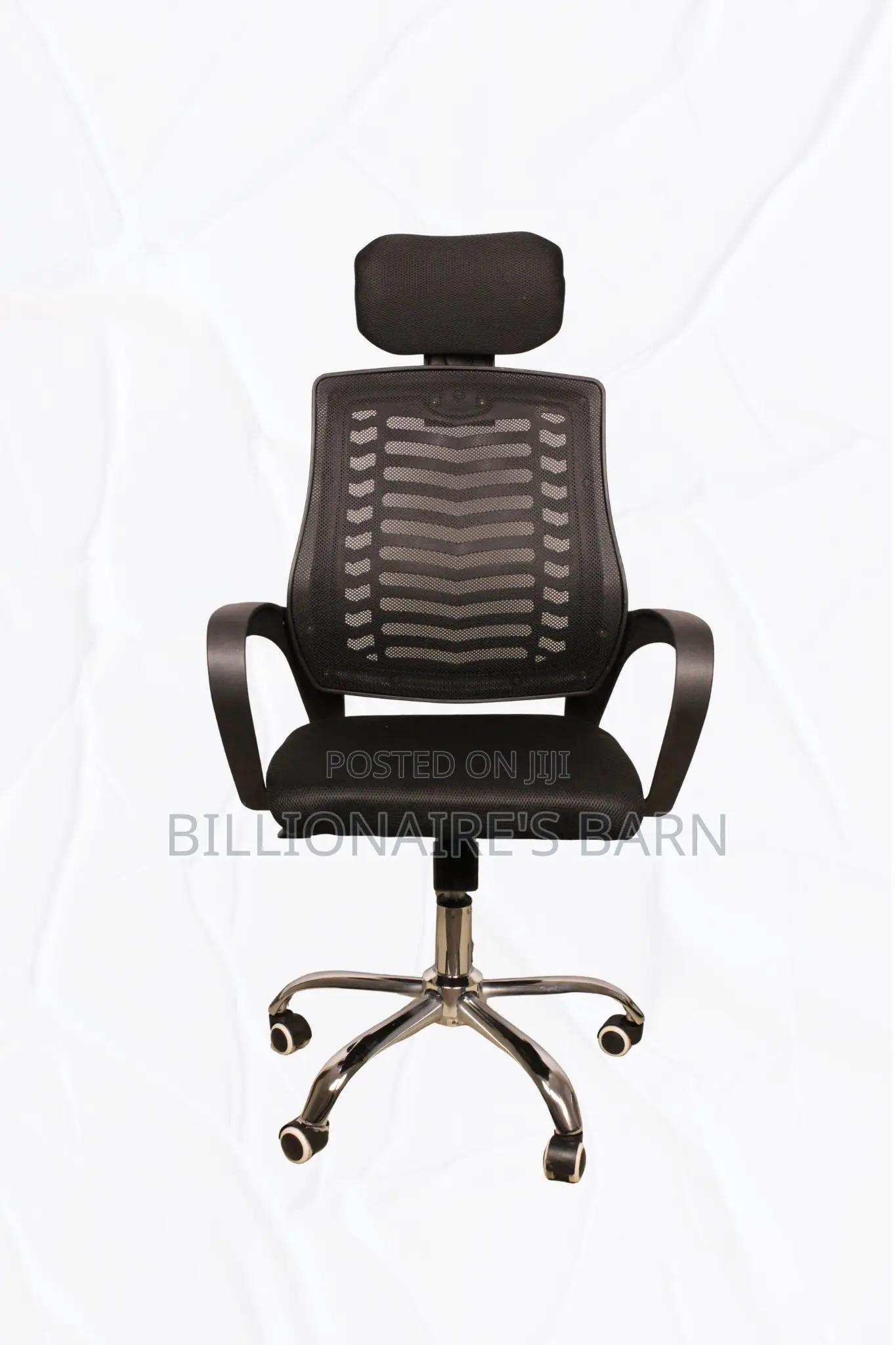 Office ; Industrial Mesh Headrest Secretarial Chair