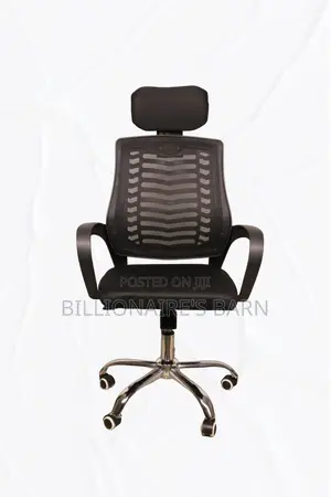 Office ; Industrial Mesh Headrest Secretarial Chair