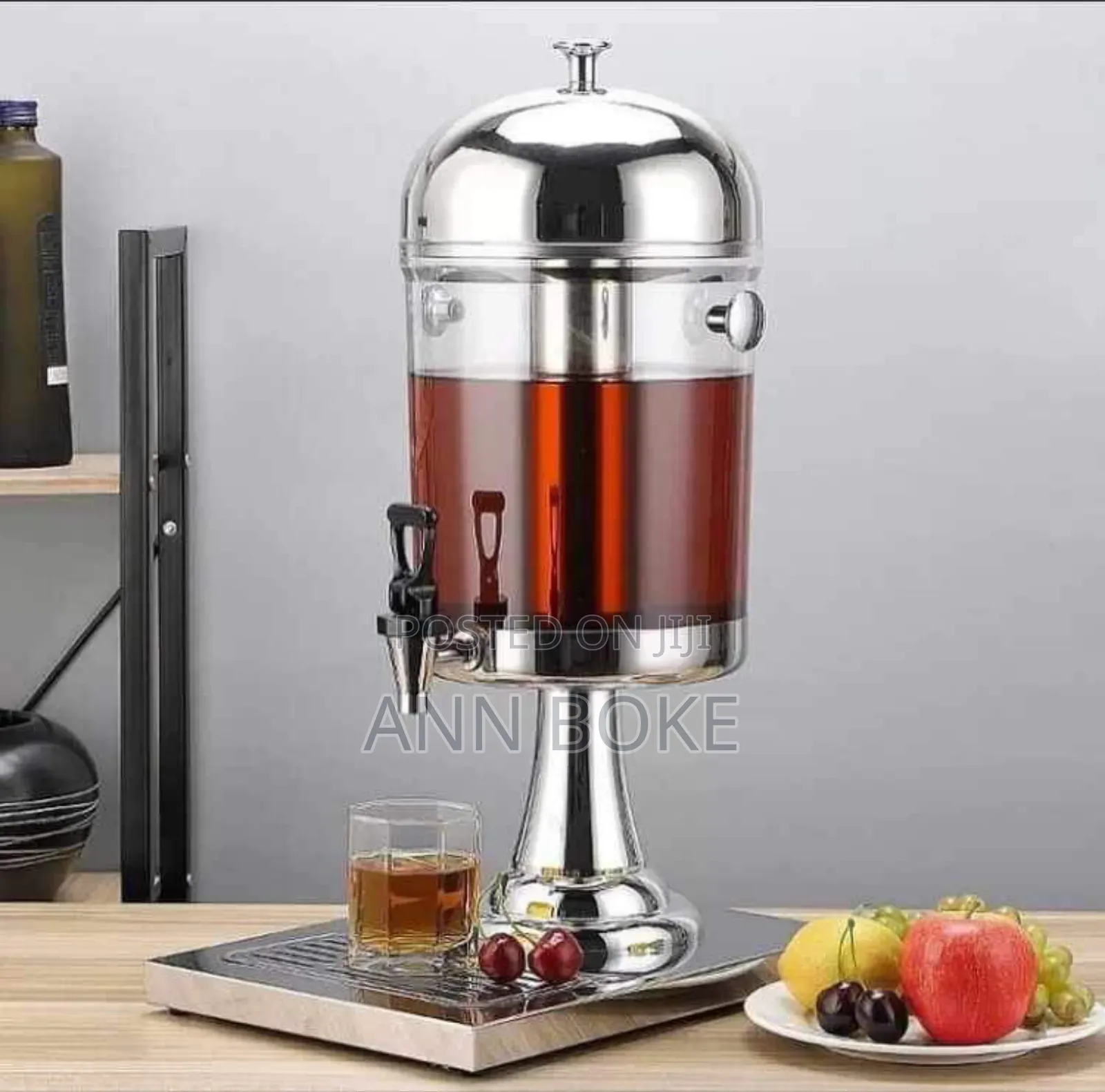 Restocked 
*Triple Acrylic Juice Dispenser With Stainless
