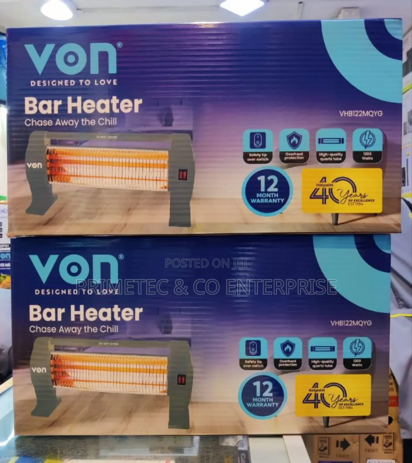 Von Bar Heater 1200w
