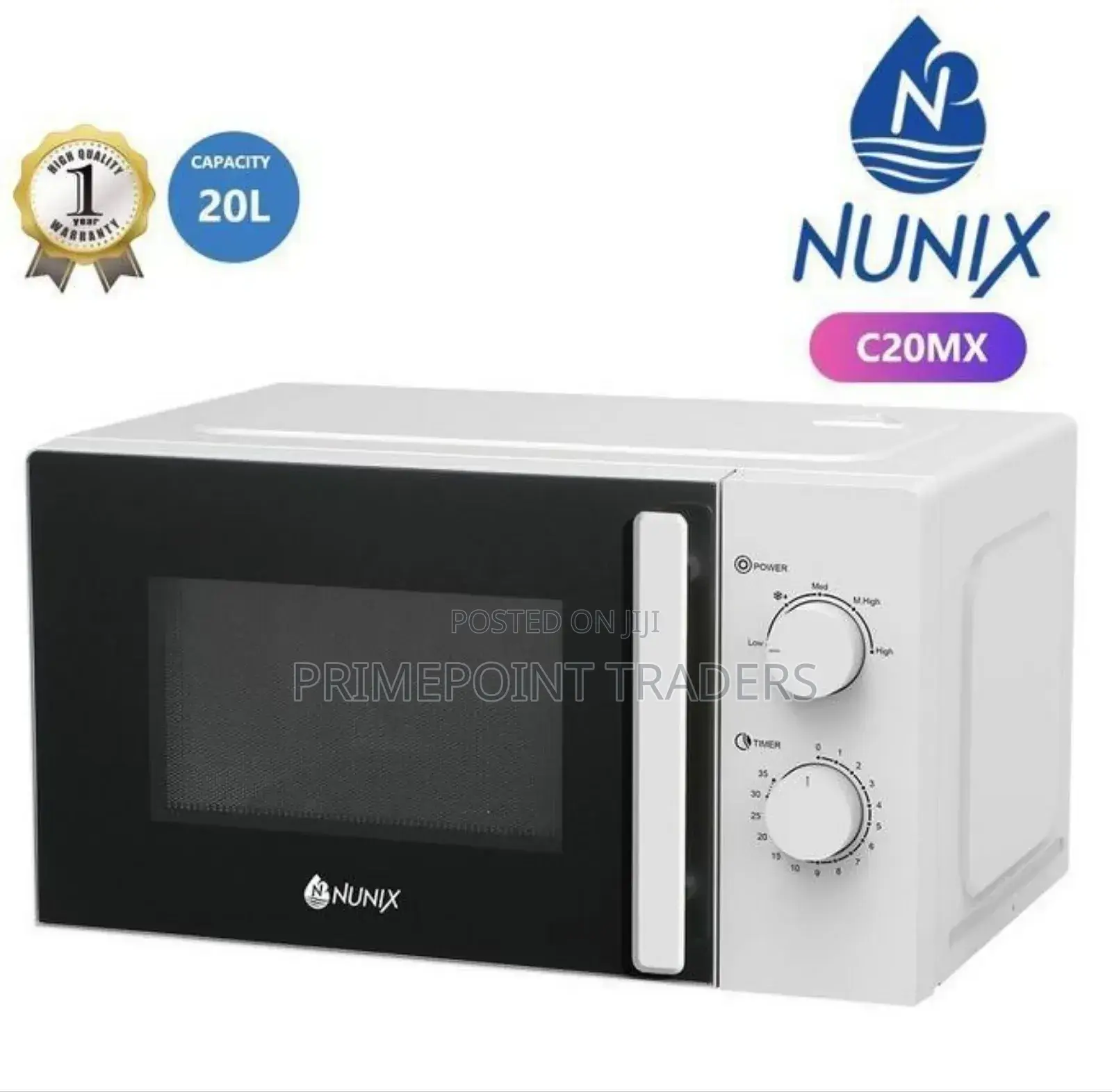 Nunix 20 Litres Manual Setting Microwave Oven