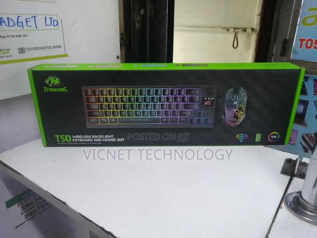 T50 RGB Wireless Backlight Gaming Keyboard and Mouse - main view