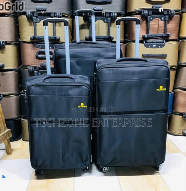 Luxurious 3 in 1 Fabric Material Trolley Travel Suitcase - main view