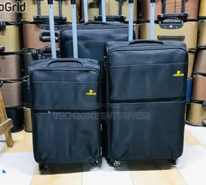 Luxurious 3 in 1 Fabric Material Trolley Travel Suitcase 