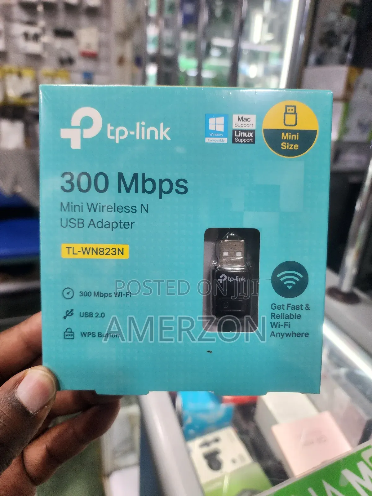 Tp-Link 300mbps Mini Wireless N Usb Adapter Tl-Wn823n