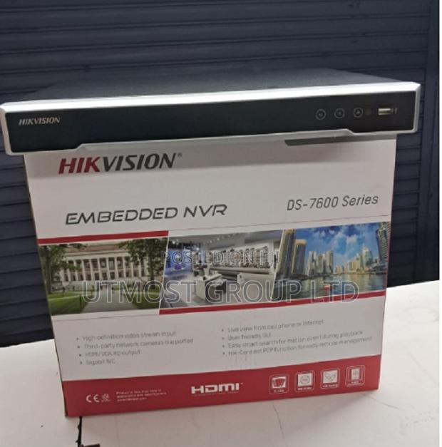 Smart Hikvision NVR Ds-7616ni-Q2/16p 16-Channel Ultrahd