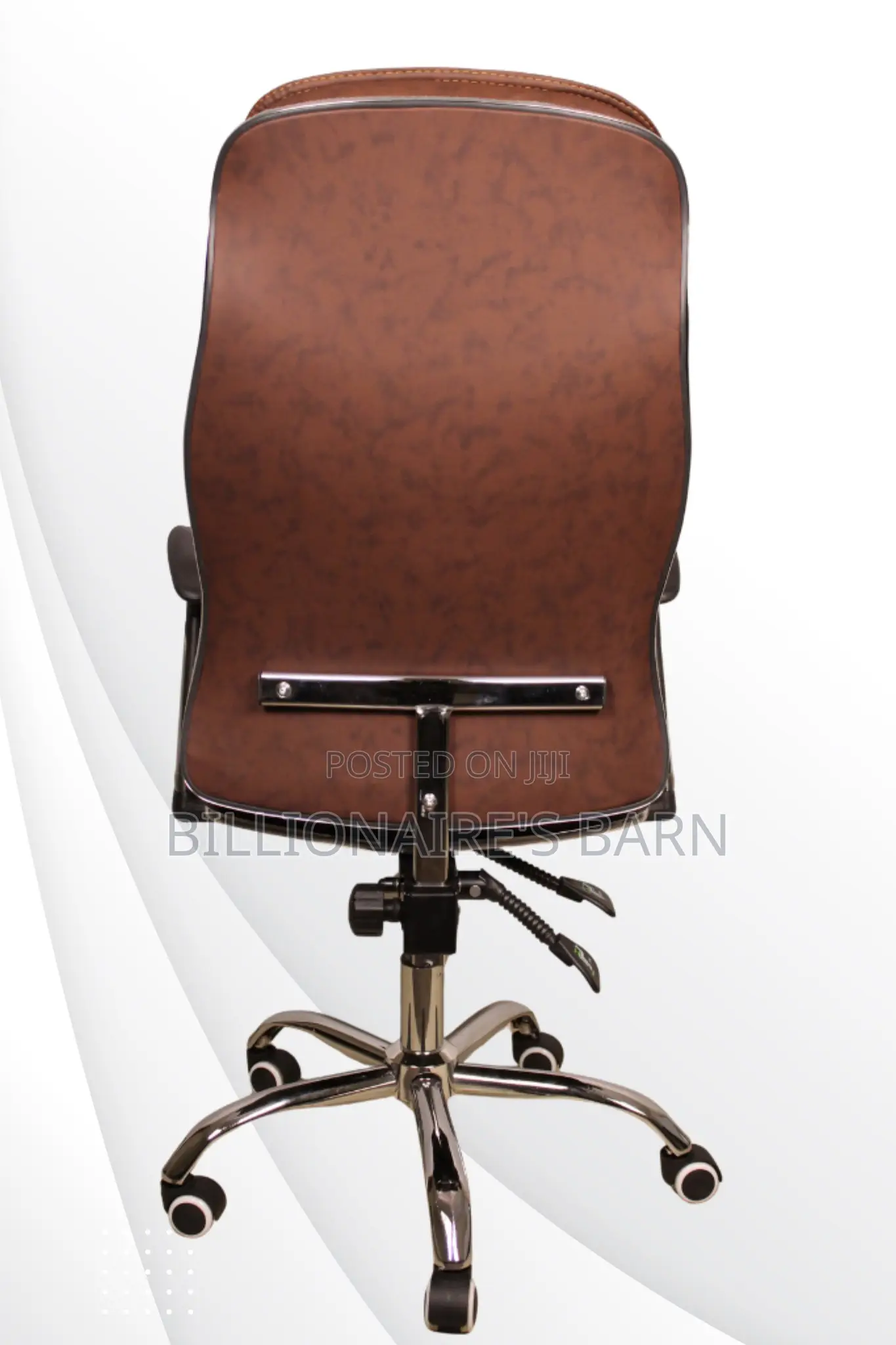 Office Chairs: Brown Executive Ergonomic Seating in Leather