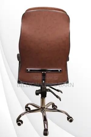 Office Chairs: Brown Executive Ergonomic Seating in Leather