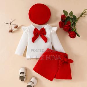 Baby Skirt Set-Red - main view