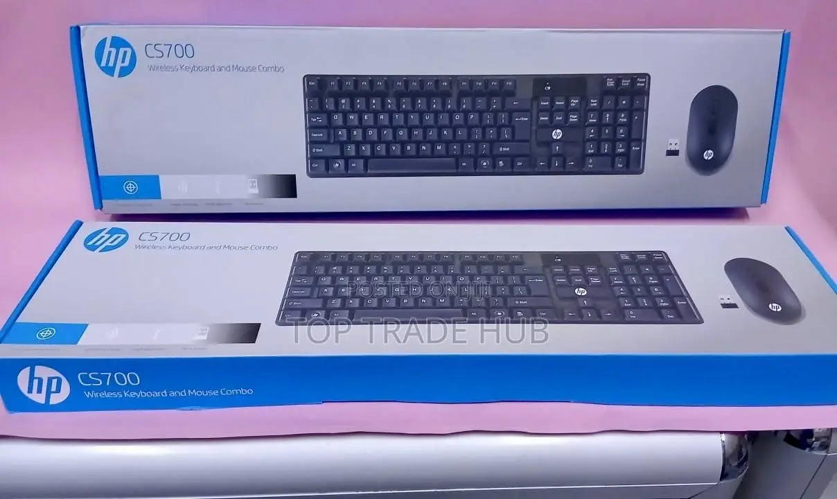 Sleek Hp Cs700 Wireless Keyboard And Mouse Combo