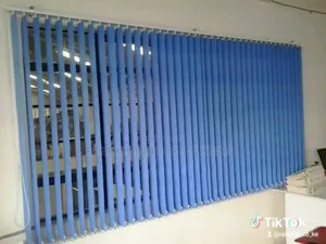Blue Vertical Blinds, Control The Light Embrace De Privacy