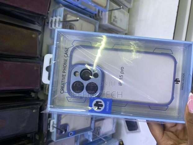 Bluie Border Center Transparent Case for iPhone 15 Pro - main view