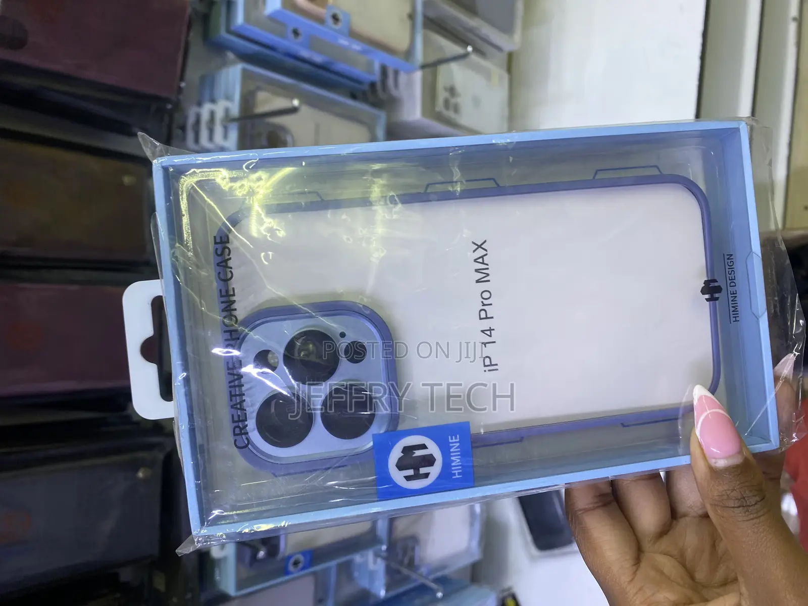 Casekoo Border Center Transparent for iPhone 14 Pro Max