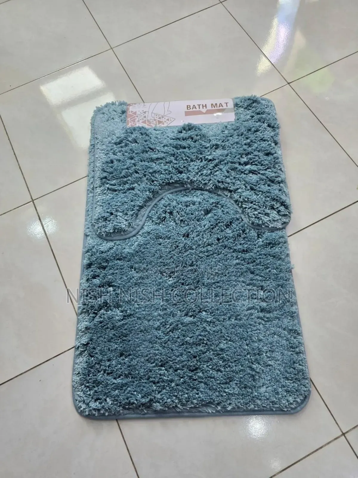 2pcs Ultra-Soft Plush Bath Mat Set